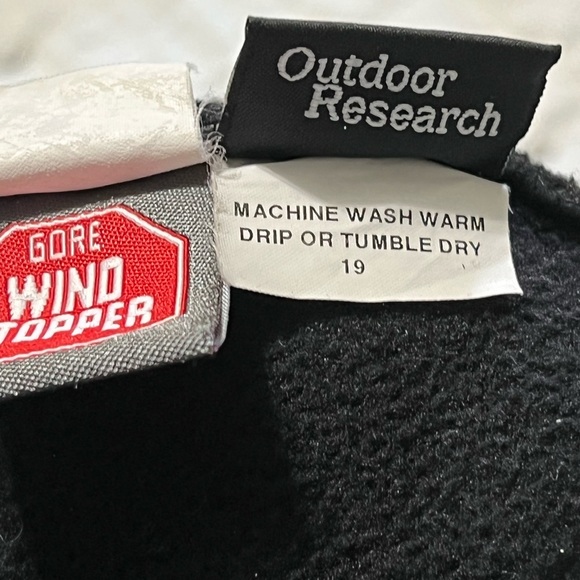 OUTDOOR RESEARCH GORE WIND STOPPER BLACK STOCKING CAP SIZE LARGE - Picture 4 of 5